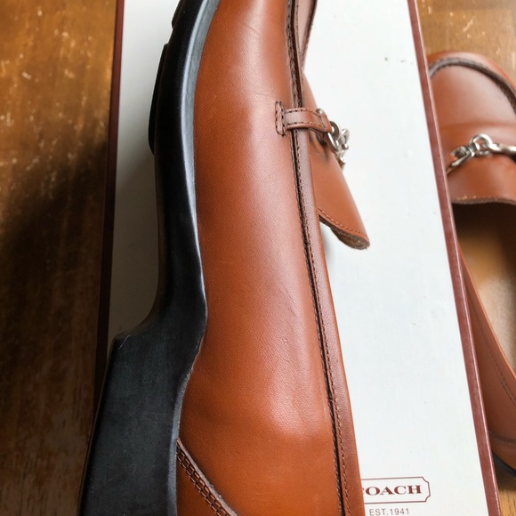 COACH CHERI Loafer Cognac, Size 7 - Picture 7 of 16